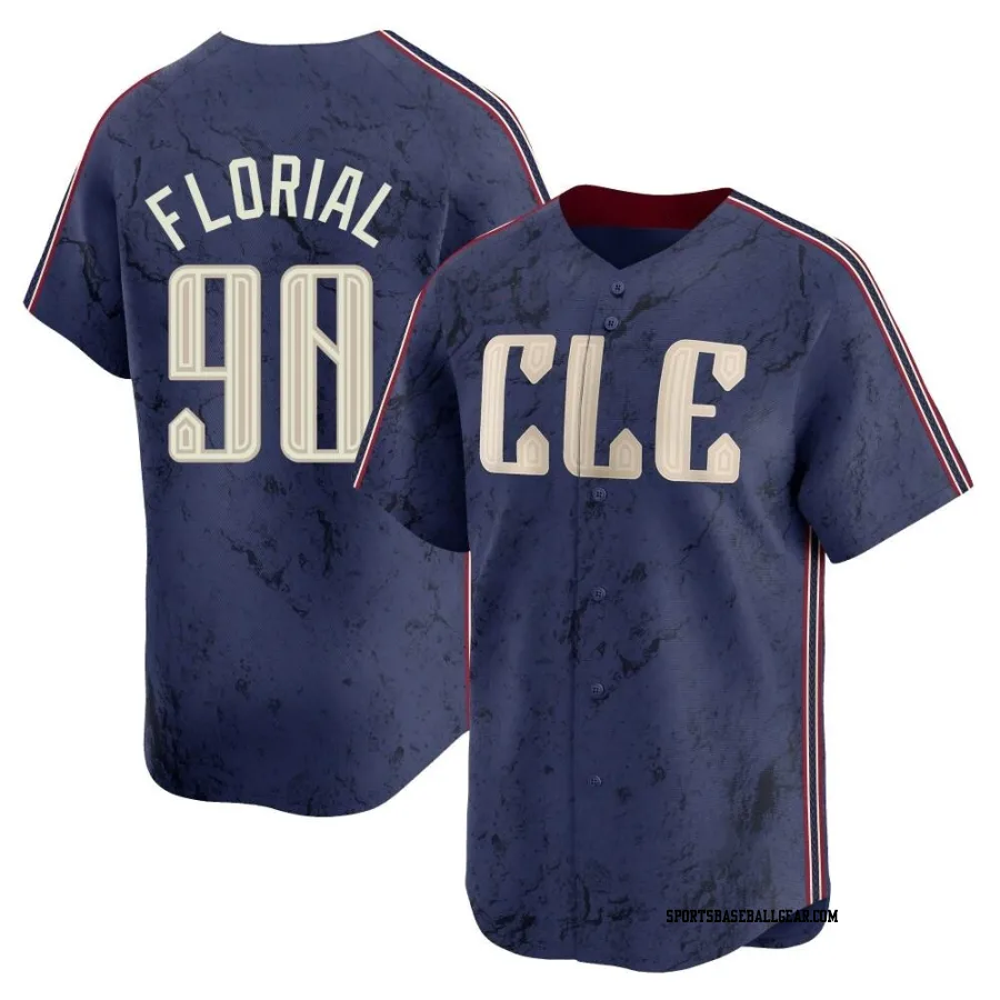 Estevan Florial Men's Cleveland Guardians Navy Limited 2024 City Connect Jersey