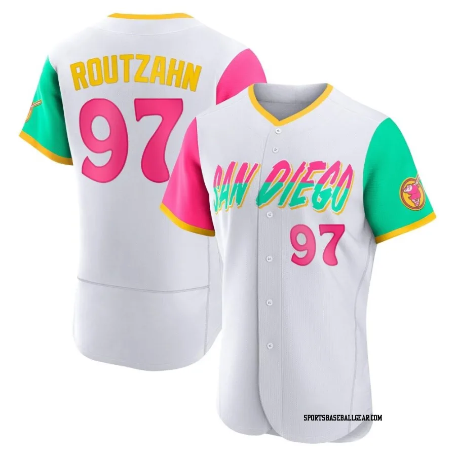 Ethan Routzahn Men's San Diego Padres White Authentic 2022 City Connect Jersey