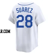 Eugenio Suarez Men's Seattle Mariners White Limited Throwback Cooperstown Collection Jersey