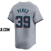 Eury Perez Youth Miami Marlins Gray Limited Road Jersey