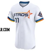 Evan Gattis Men's Houston Astros White Elite 2025 City Connect Jersey