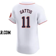 Evan Gattis Men's Houston Astros White Elite Home Jersey