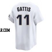 Evan Gattis Youth Houston Astros White Limited Throwback Cooperstown Collection Jersey