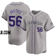 Evan Justice Youth Colorado Rockies Gray Limited Road Jersey