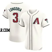 Evan Longoria Men's Arizona Diamondbacks Cream Elite Home Patch Jersey