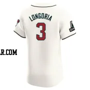 Evan Longoria Men's Arizona Diamondbacks Cream Elite Home Patch Jersey