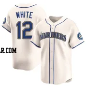 Evan White Youth Seattle Mariners Cream Limited Alternate Jersey