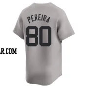 Everson Pereira Men's New York Yankees Gray Limited Away Jersey