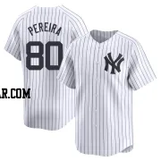 Everson Pereira Men's New York Yankees White Limited Yankee Home Jersey