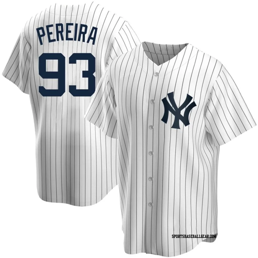 Everson Pereira Men's New York Yankees White Replica Home Jersey