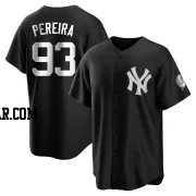 Everson Pereira Youth New York Yankees Black/White Replica Jersey