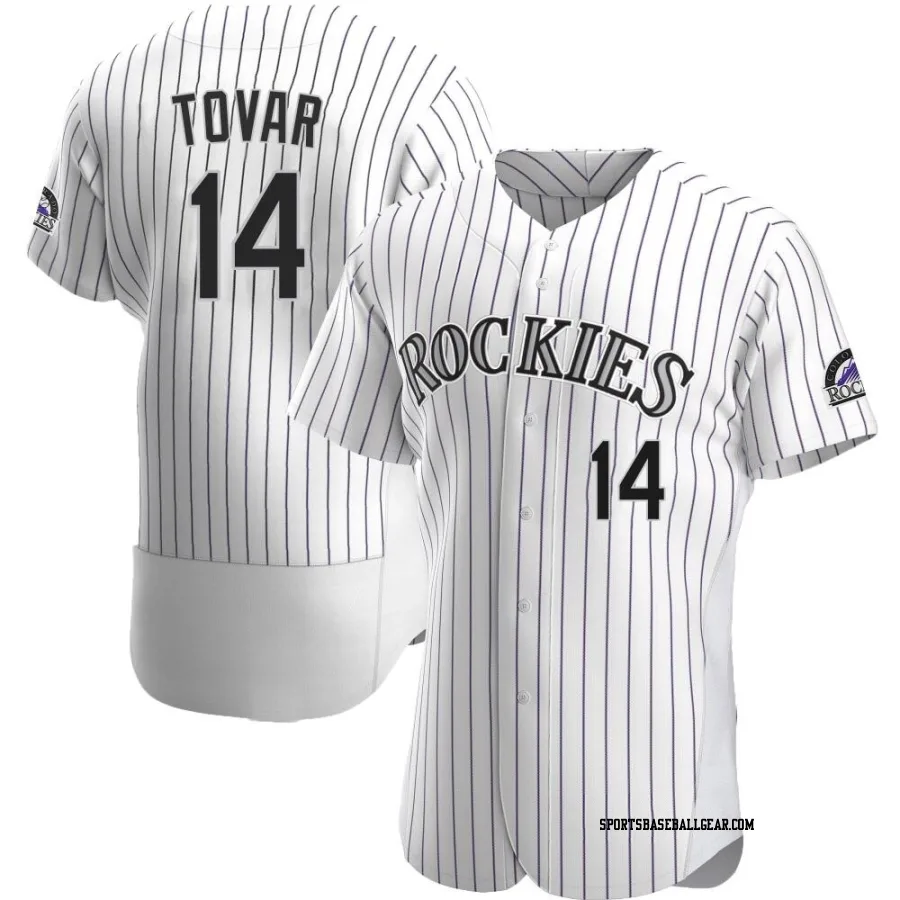 Ezequiel Tovar Men's Colorado Rockies White Authentic Home Jersey