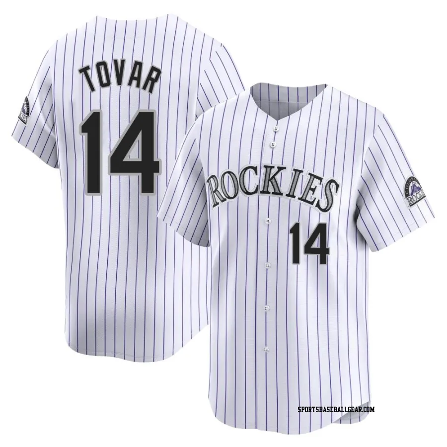 Ezequiel Tovar Men's Colorado Rockies White Limited Home Jersey