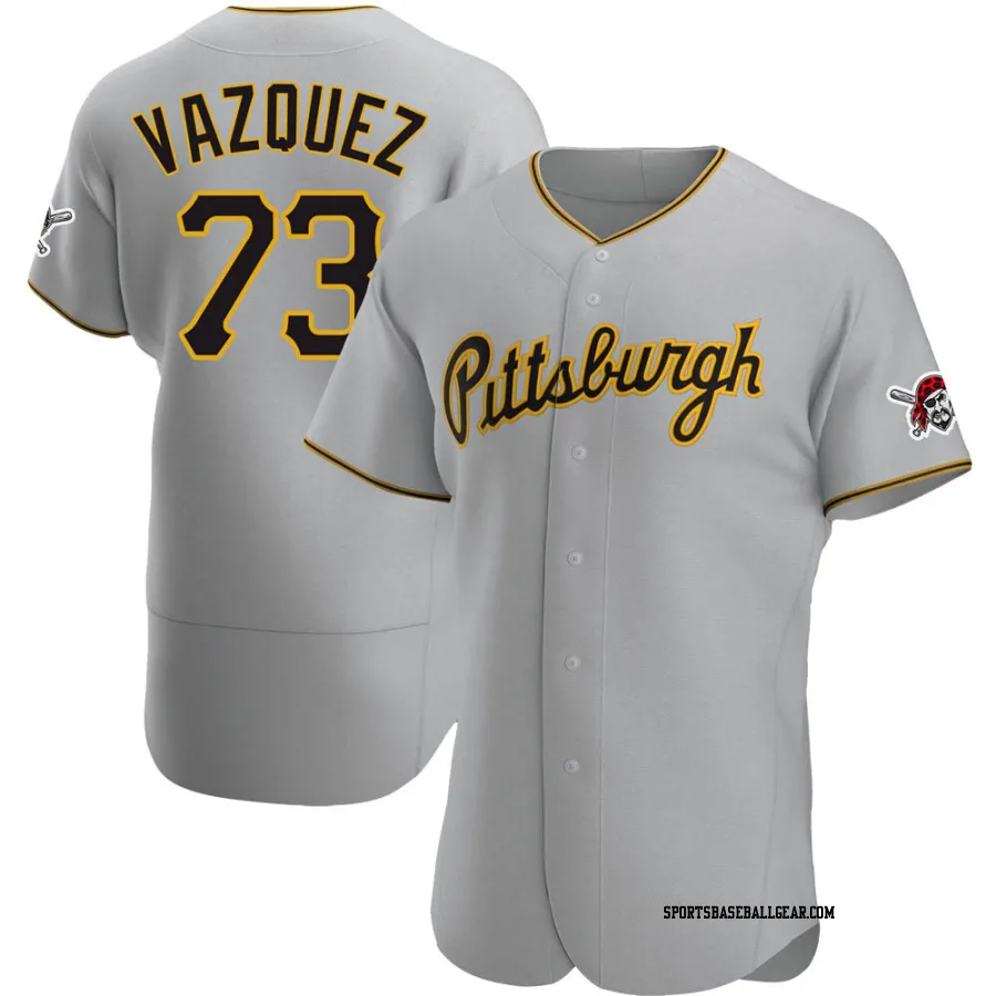 Felipe Vazquez Men's Pittsburgh Pirates Gray Authentic Road Jersey