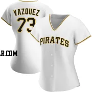 Felipe Vazquez Women's Pittsburgh Pirates White Authentic Home Jersey
