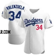 Fernando Valenzuela Men's Los Angeles Dodgers White Authentic Home Jersey