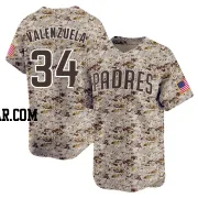 Fernando Valenzuela Youth San Diego Padres Camo Limited 2nd Alternate Jersey