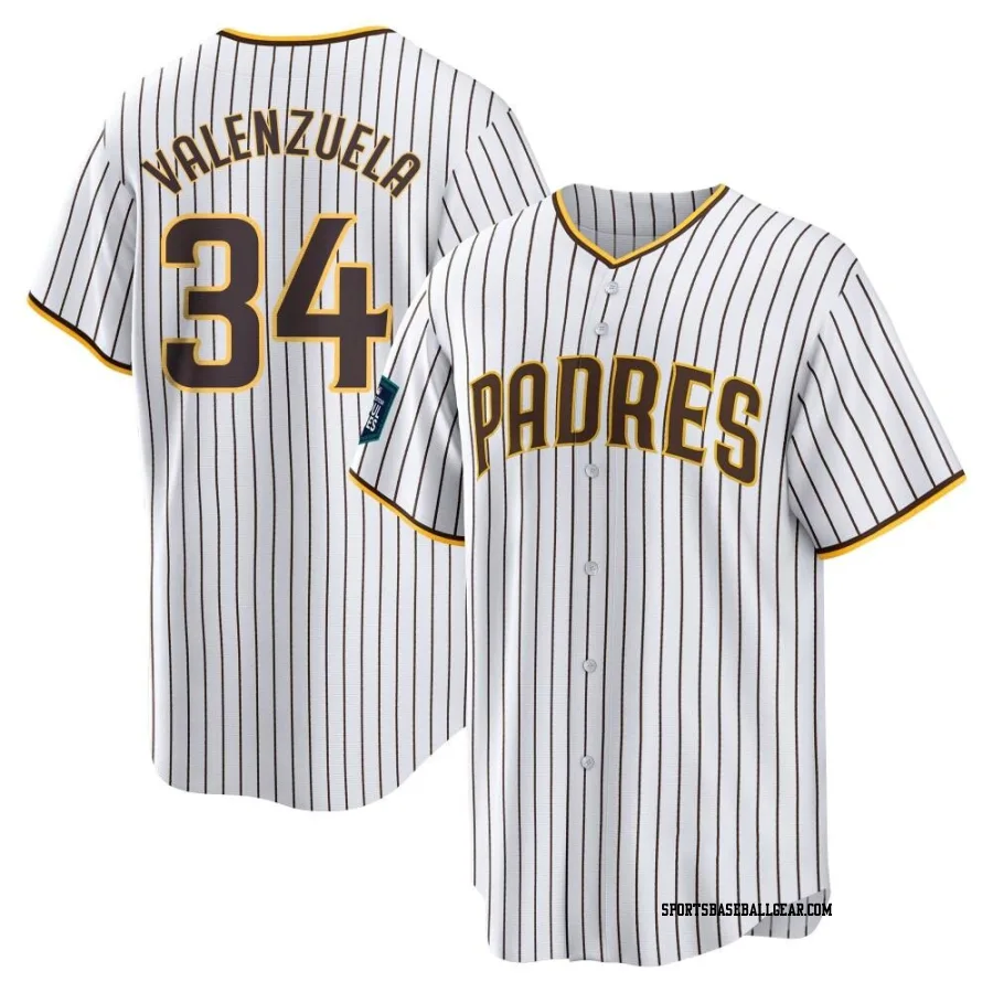 Fernando Valenzuela Youth San Diego Padres White Replica 2024 World Tour Seoul Series Home Jersey