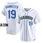 Floyd Bannister Youth Seattle Mariners White Limited Throwback Cooperstown Collection Jersey