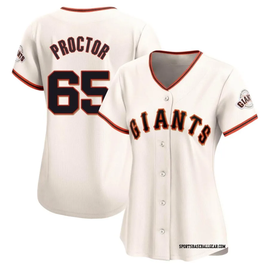 Ford Proctor Women's San Francisco Giants Cream Limited Home Jersey
