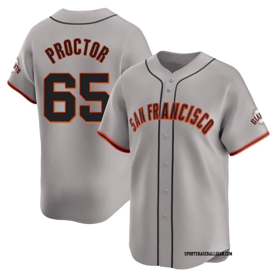 Ford Proctor Youth San Francisco Giants Gray Limited Away Jersey