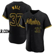 Forrest Wall Men's Atlanta Braves Black Authentic Snake Skin City Jersey