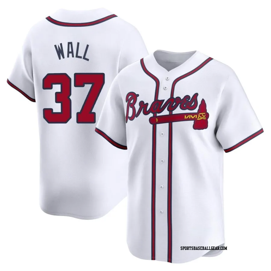 Forrest Wall Youth Atlanta Braves White Limited Home Jersey