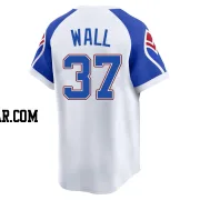 Forrest Wall Youth Atlanta Braves White Limited Throwback Cooperstown Collection Jersey