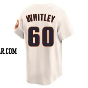 Forrest Whitley Men's Houston Astros Cream Limited Throwback Cooperstown Collection Jersey