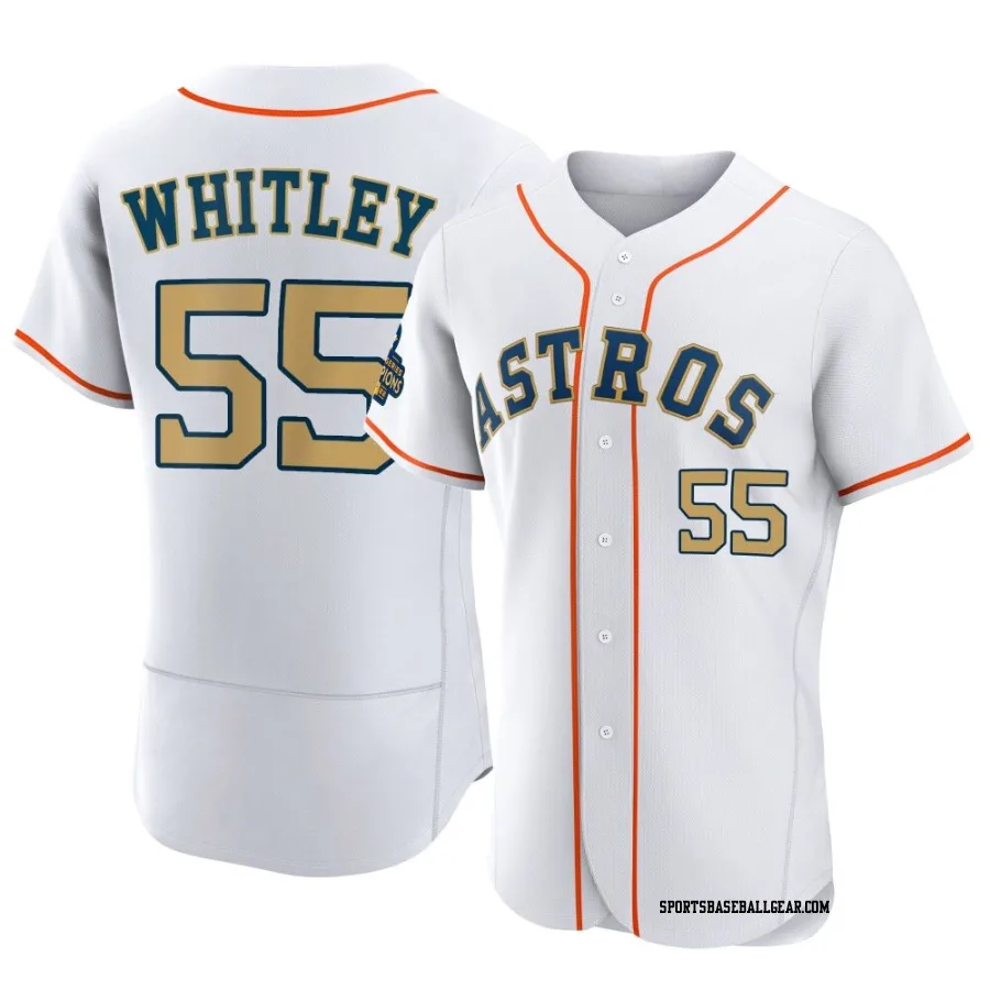 Forrest Whitley Men's Houston Astros Gold Authentic White 2023 Collection Jersey