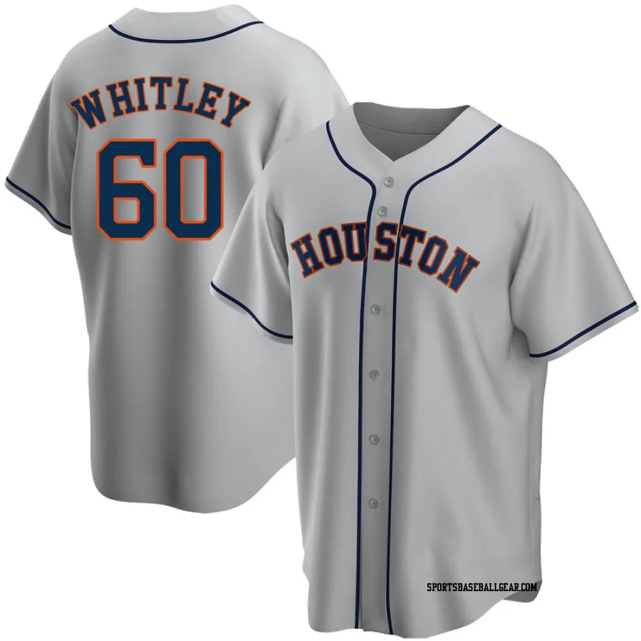 Forrest Whitley Men's Houston Astros Gray Replica Road Jersey