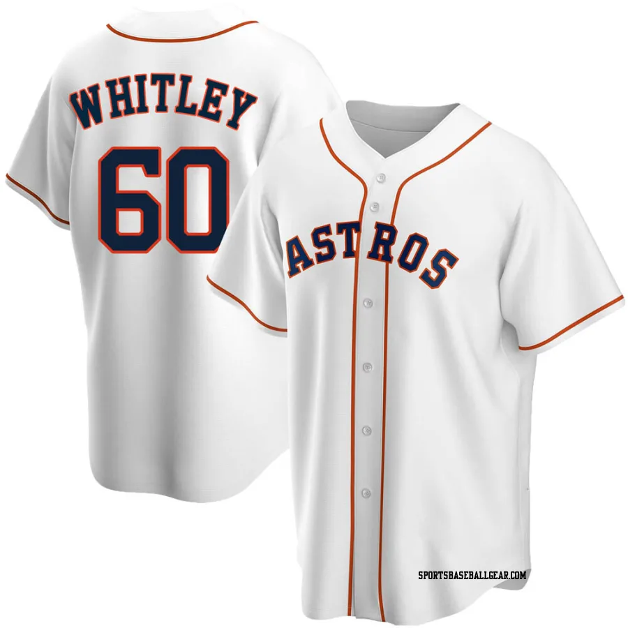 Forrest Whitley Men's Houston Astros White Replica Home Jersey