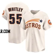 Forrest Whitley Youth Houston Astros Cream Limited Throwback Cooperstown Collection Jersey