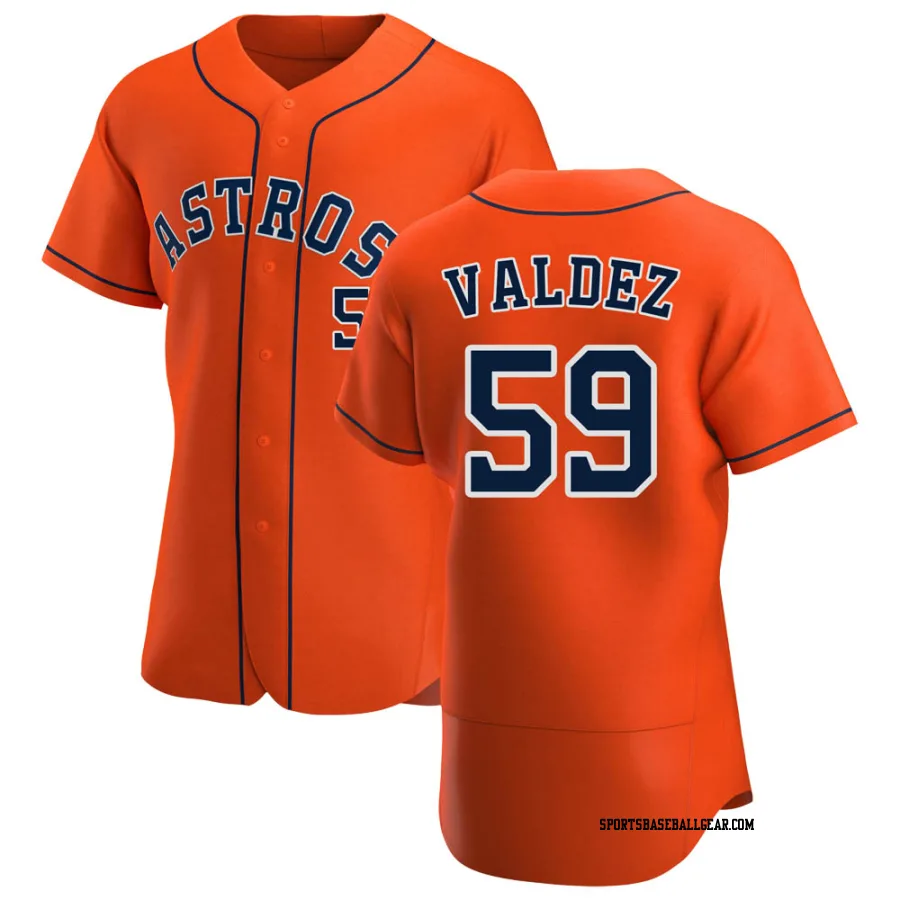 Framber Valdez Men's Houston Astros Orange Authentic Alternate Jersey