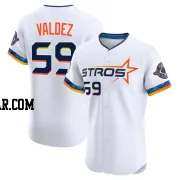 Framber Valdez Men's Houston Astros White Elite 2025 City Connect Jersey