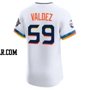 Framber Valdez Men's Houston Astros White Elite 2025 City Connect Jersey