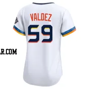 Framber Valdez Women's Houston Astros White Limited 2025 City Connect Jersey