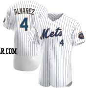 Francisco Alvarez Men's New York Mets White Authentic Home Jersey