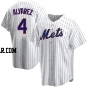 Francisco Alvarez Men's New York Mets White Replica Home Jersey