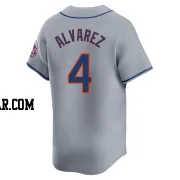 Francisco Alvarez Youth New York Mets Gray Limited Away Jersey