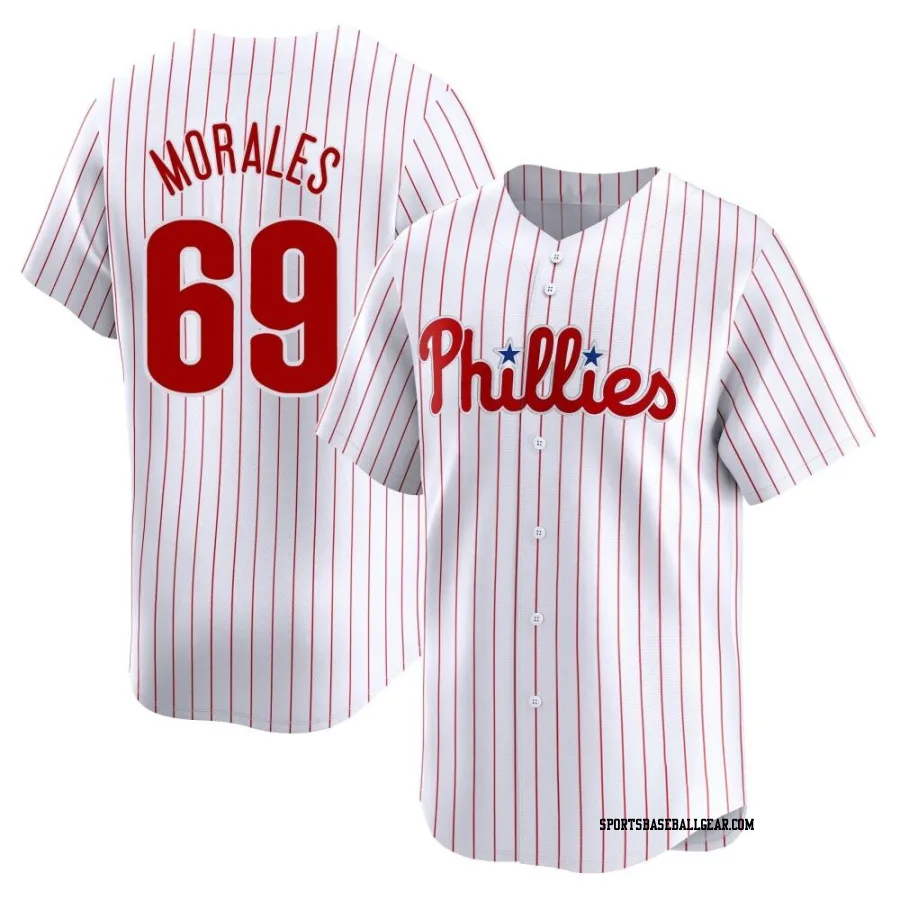Francisco Morales Men's Philadelphia Phillies White Limited Home Jersey