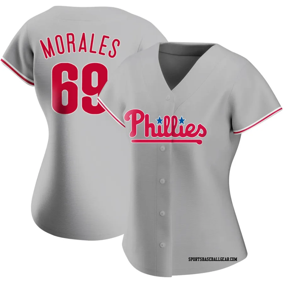 Francisco Morales Women's Philadelphia Phillies Gray Authentic Road Jersey