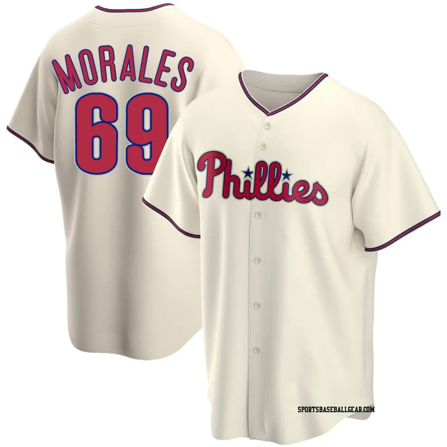 Francisco Morales Youth Philadelphia Phillies Cream Replica Alternate Jersey