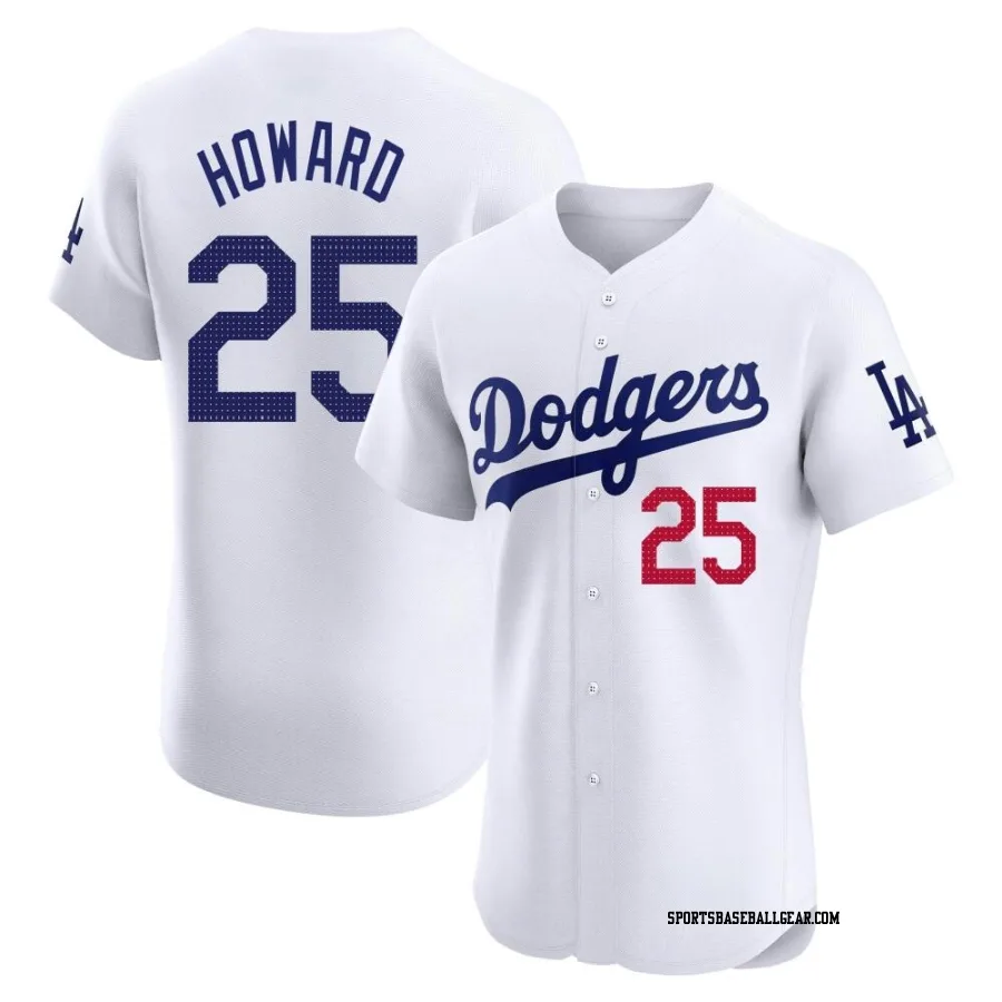 Frank Howard Men's Los Angeles Dodgers White Elite Home Jersey