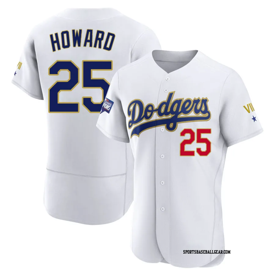 Frank Howard Men's Los Angeles Dodgers White/Gold Authentic 2021 Gold Program Player Jersey
