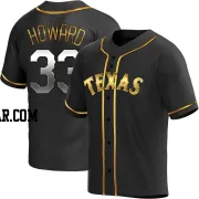 Frank Howard Youth Texas Rangers Black Golden Replica Alternate Jersey