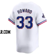 Frank Howard Youth Texas Rangers Gold Limited White 2024 Collection Jersey