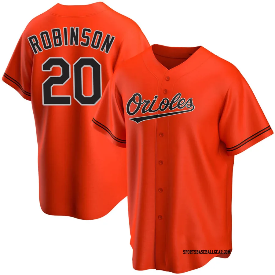 Frank Robinson Men's Baltimore Orioles Orange Replica Alternate Jersey