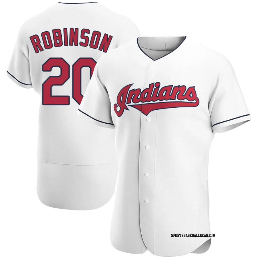 Frank Robinson Men's Cleveland Guardians White Authentic Home Jersey