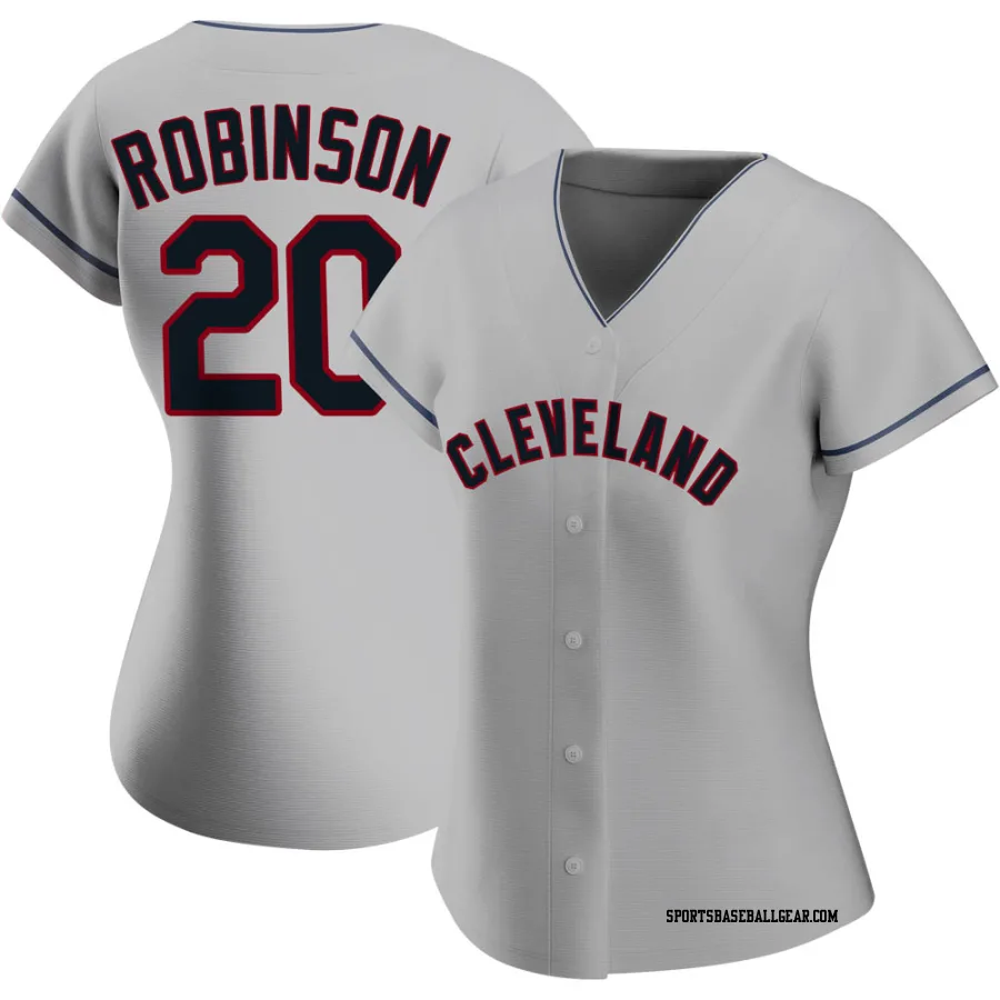 Frank Robinson Women's Cleveland Guardians Gray Authentic Road Jersey
